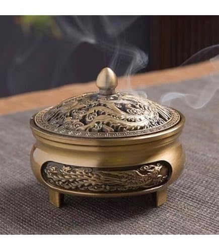 Amazon｜高岡銅器 村田宏 造 香炉 青銅／伝統工芸品 駒型 菖蒲地紋